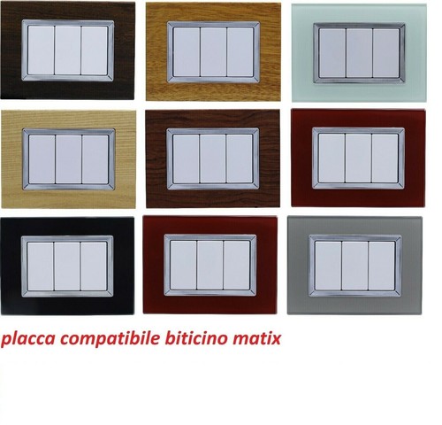 Placca compatibile bticino - placca,
