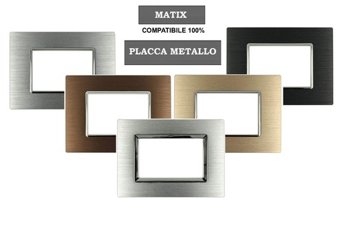 Placca elegance metallo - placca,
